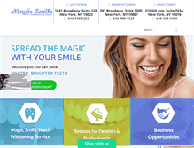 Tablet Screenshot of magicsmileus.com